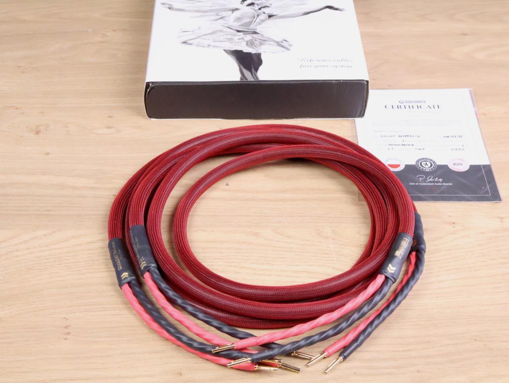 Audiomica Laboratory Red Reference DOLOMIT audio speaker cables 2,5 metre