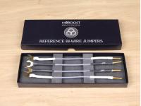 Reference Bi-Wire audio speaker cable jumpers (2 sets of four)