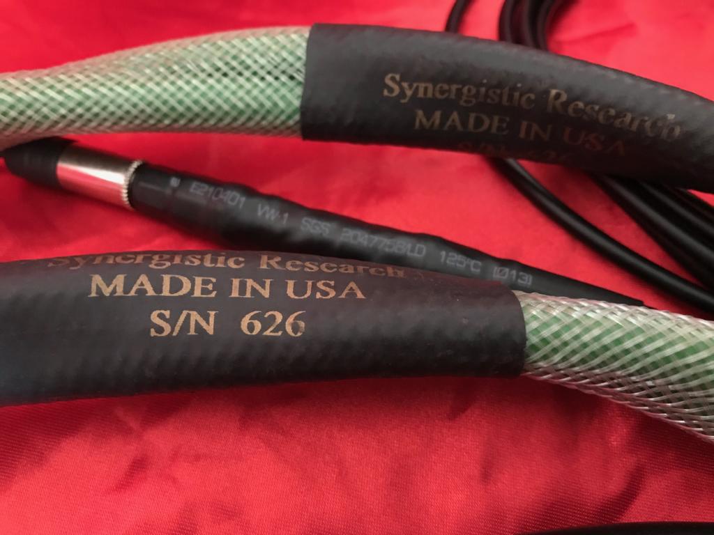 Synergistic Research Designer s Reference pair cable XLR 1mt with MPC Standard