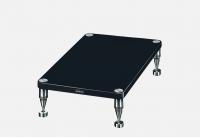Solidsteel HY-B Gerätebase / Amp-Stand – Hochglanz Schwarz