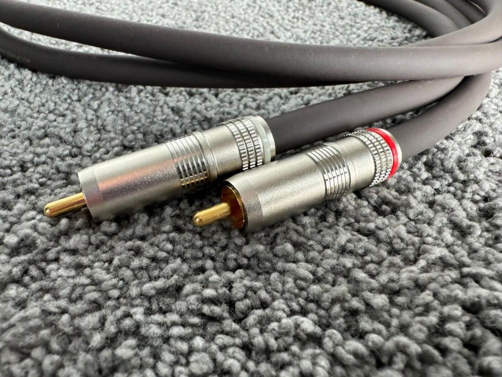 Sommer Cable Cinchkabel SC Onyx 2025 MKII, 1 M – Stereo RCA-Kabel Mit Vergoldeten Steckern Für Hi-Fi-Anlagen