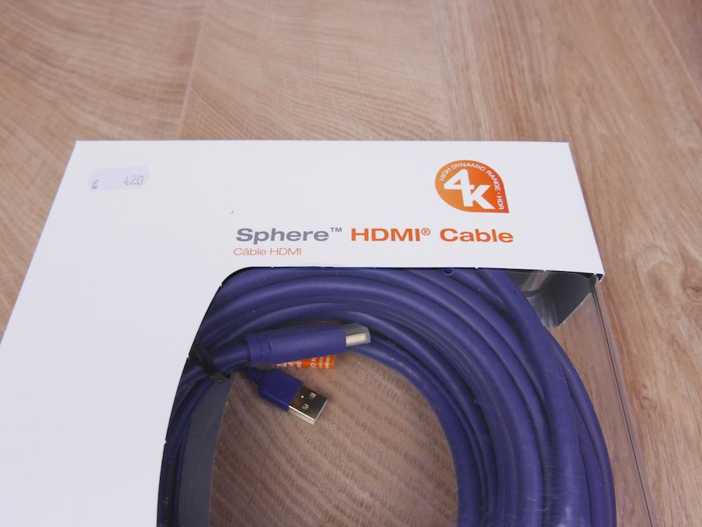 Sphere HDMI 2.0 18 Gbps UltraHD 4K Superior 3D digital audio cable 15,0 metre NEW