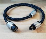 High-End Schuko Netzkabel 2 m – Carbon-Optik & Ferritring -Versand aus Deutschland