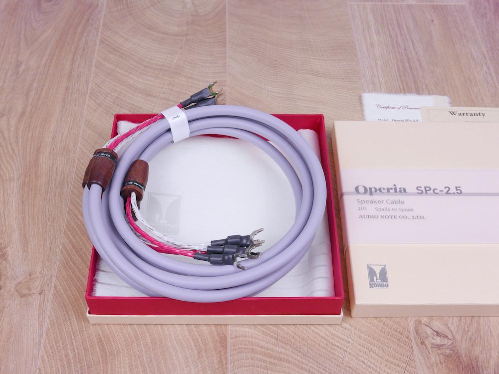 (Audio Note) Operia SPc-2.5 audio speaker cables 2,0 metre NEW