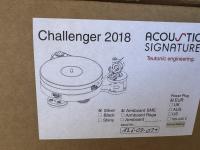 Acoustic Signature Challenger 2018 High End Plattenspieler silber Neu + Silencer