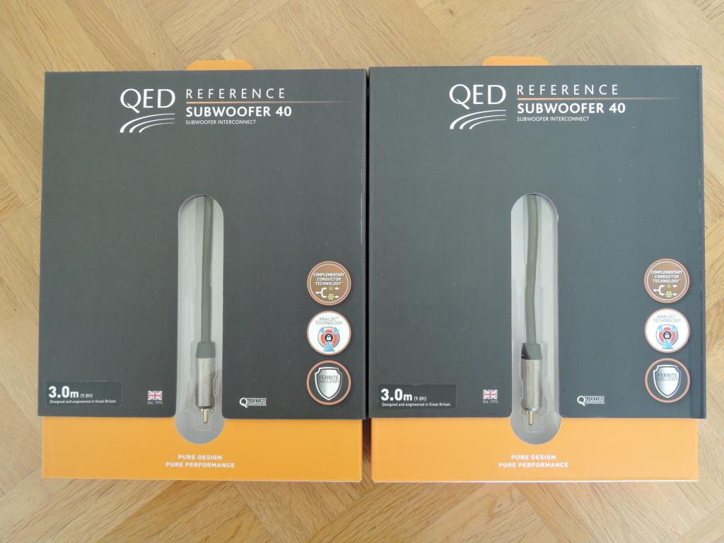 QED Reference 40 Subwoofer Kabel; 3,00 Meter (Paar)