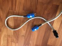 Reinsilber Netzkabel 2x1m