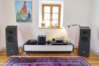 Strauss SE-MF4S Lautsprecher (Paar) Bundle mit PA100 Stereo Endstufe