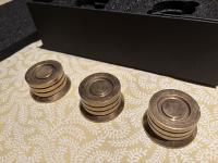 STABILIAN - Set of 3 Mini Bronze Feet - Good Condition