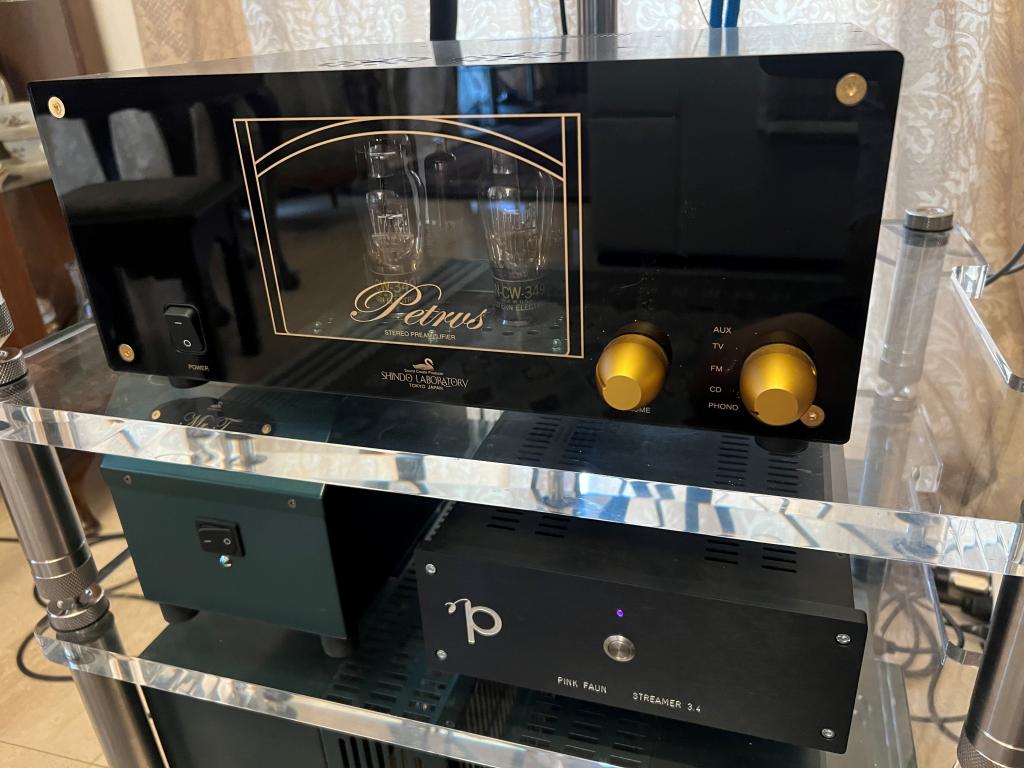 Shindo Laboratory Ultimate Shindo System Petrus Preamp, WE 300B Monos
