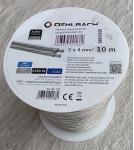 Lautsprecherkabel Silverline SP-40, 2 x 4 mm², versilbert, Länge 10 m