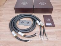Exquisite highend silver-gold audio speaker cables 2,5 metre