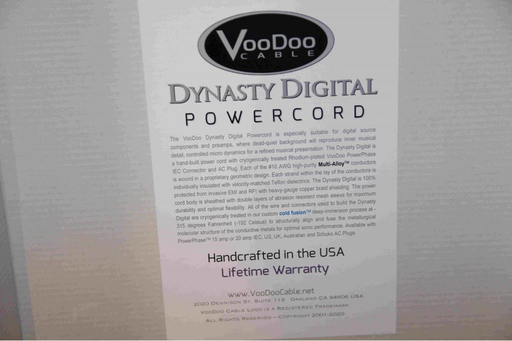 Dynasty Analog Powercord 1,8m