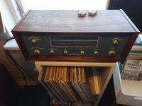 Type 608 integrierter Verstärker mit BOFA RIAA-karten und originale Grammophon- und Lautsprecher Stechern