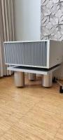 High-End Monoblock Endstufenbasis – Eloxiertes Massivaluminium (21,9 kg) – Inkl. Spikes