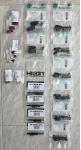 6 Stk. Neutrik TRS male, 2 Stk. Neutrik XLR male, 4 Stk. Hicon Cinch male, 6 Stk. Neutrik Tüllen, 2 Stk. Neutrik Codierringe