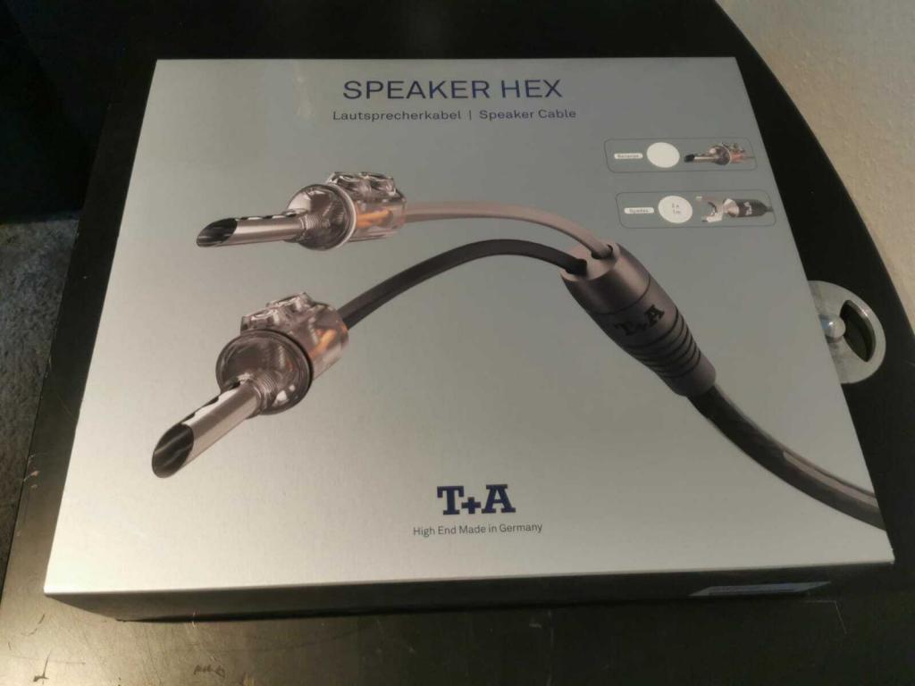 T+A T + A Speaker Hex Carbon High End Lautsprecherkabel 1m Spades Neu