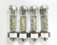 4x RFT EL34 / 6CA7 Röhren – Thin Base O-Getter – NOS/NIB – gematchtes Quartett
