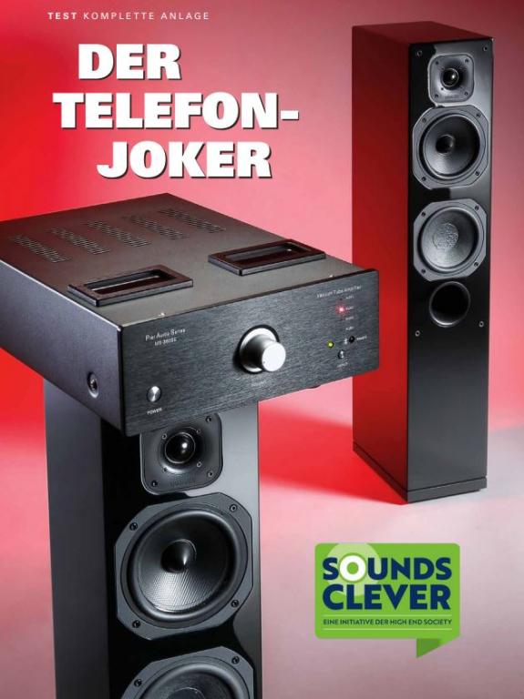 Sounds Clever Anlage als Telefon Joker mit PIER AUDIO Amp und INDIANA LINE Lautsprecher DIVA 552