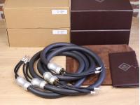 Exquisite highend silver-gold audio speaker cables 2,5 metre
