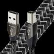 Diamond USB A>B (1,5m) USB-Kabel schwarz/silber