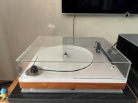 dps it kirsche/weiß mit original Bauer Audio Acrylglashaube, ohne Tonarm
