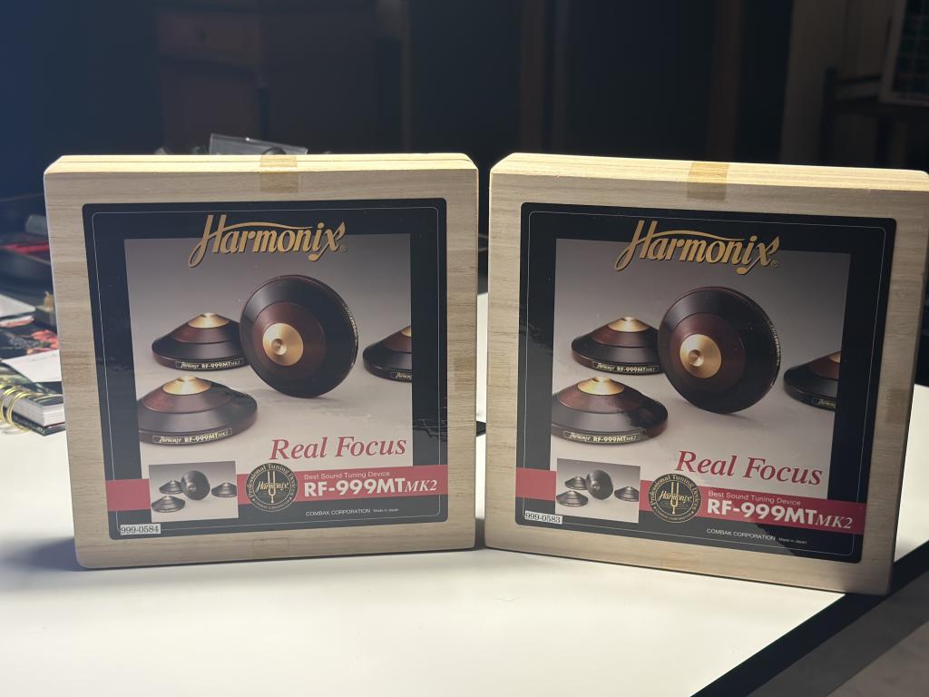 Harmonix Real Focus RF - 999 MK2 8 Stück OVP incl. Urkunden Ausführung Holz Gold