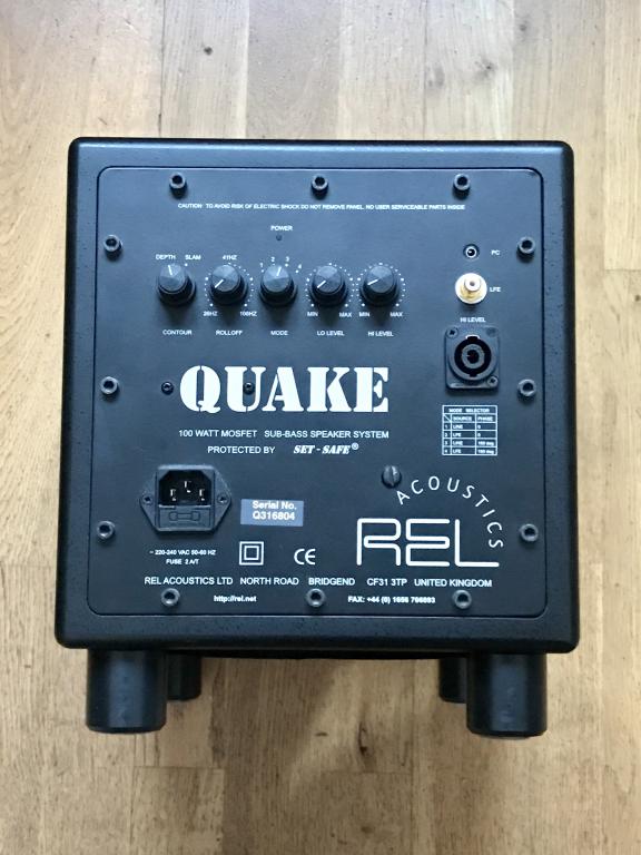 rel acoustics quake subwoofer