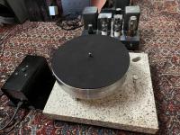 Platine Verdier mit Ortofon RMG 309i, SME 3012R, oder EMT 309 mit Ortofon SPU, EMT TSD15, Sony XL88D, XL 55