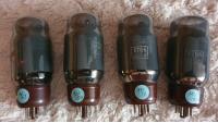 GENALEX (GEC) KT66 smoke glass power tube Quartet (British made)