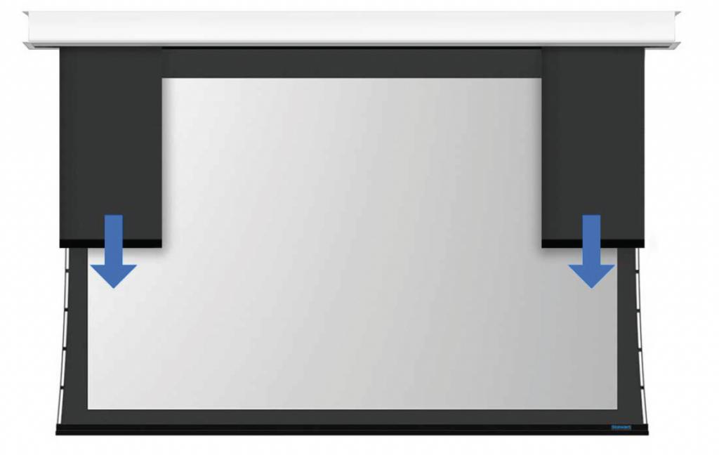 Stewart Filmscreen Firehawk G5 138 inches, VTM3 CASCADING electric screen