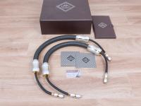 Exquisite highend silver-gold audio interconnects RCA 1,0 metre