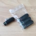 4 Stk. EICHMANN KLEI Copper Harmony Plugs Kupfer versilbert Cinch -Versand aus Deutschland