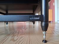 Solidsteel High-End Amp Stand / HiFi Rack (60x49 cm) – Matt Black – FREE SHIPPING