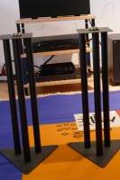 1 Paar Lautsprecherständer - 60cm Höhe + Spikes, Stellfläche 15 x 15 cm