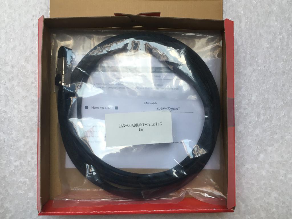 Câble Ethernet Hi-Fi Acoustic Revive LAN-Quadrant TripleC – 1,0 M, Occasion