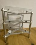Hifi-Rack Unikat aus Edelstahl und Acryl, ca. 80 kg