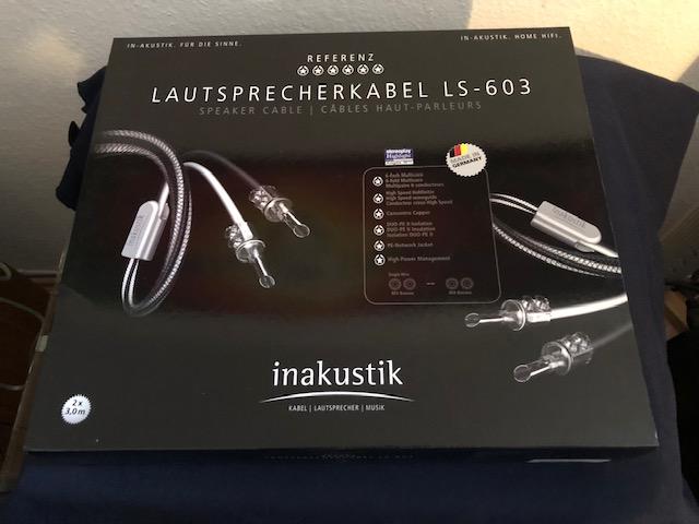 Câble Enceinte Inakustik Référence LS-603 - 2x 3,0 Mètres - Single Wire Easy Plug - Neuf