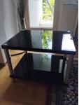 Regal in Acryl schwarz hochglanz