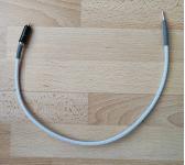 Reinsilber Erdungskabel mit orig. WBT-0102 Ag und German Highend Reinsilber Hohlbanana in 60cm Länge - Versand aus Deutschland