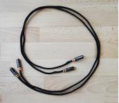HighEnd Cinch-Kabel mit Duelund-Round-Silver Leitern – 2x 1,20 m -Versand aus Deutschland