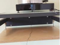 High-End Plattenspieler-Wandrack mit Schieferplatte