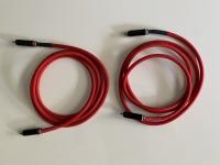 1 pair of Tobian Sound Systems 1mm2 silver interconnects