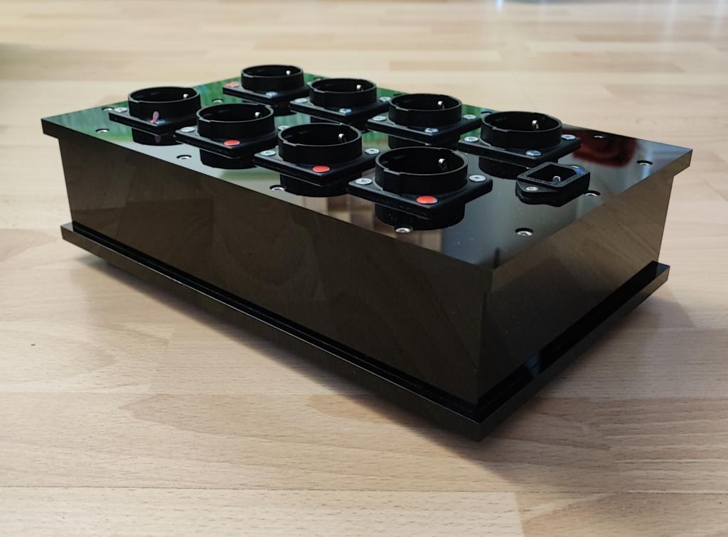 Audio Exklusiv - 8er - Netzleiste - Acrylglas - NCF Inlet - Versand aus Deutschland