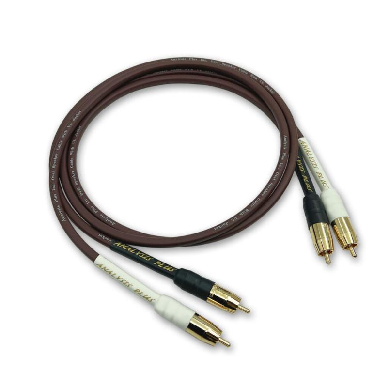 Analysis Plus Chocolade Oval NF Kabel RCA 1m - es sind auch Copper Oval und Oval One NF RCA Kabel, jeweils in verschiedenen Längen verfügbar - siehe Text