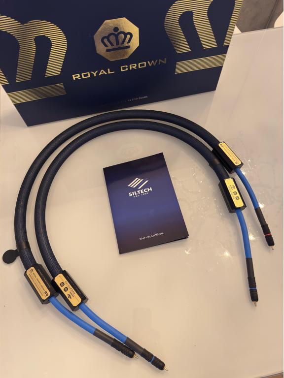 Siltech Royal Double Crown S10 high end audio interconnects RCA 1,25 metre