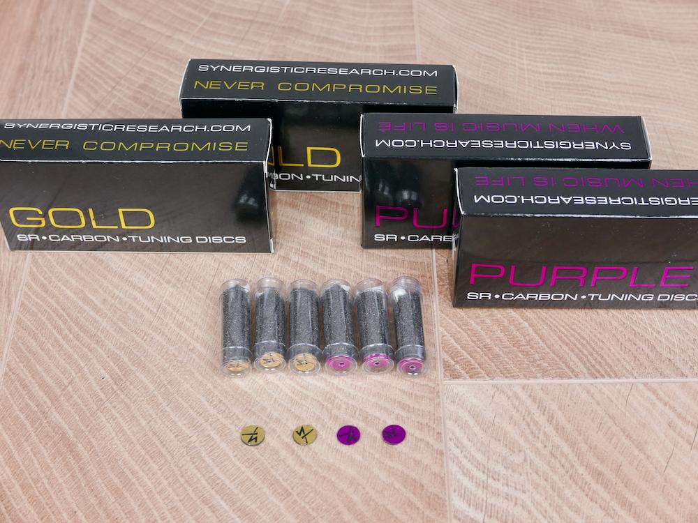 audio Carbon Tuning Discs (Gold and Purple) NEW (4 sets available)