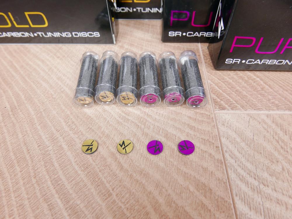 audio Carbon Tuning Discs (Gold and Purple) NEW (4 sets available)