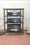 Lyra XL4 2.1 Cerbero Black, 4 Legs Audio Rack, Aussteller.