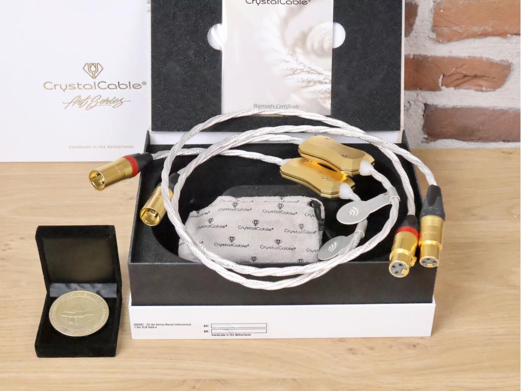 Crystal Cable Art Series Monet high end silver audio interconnects XLR 1,0 metre